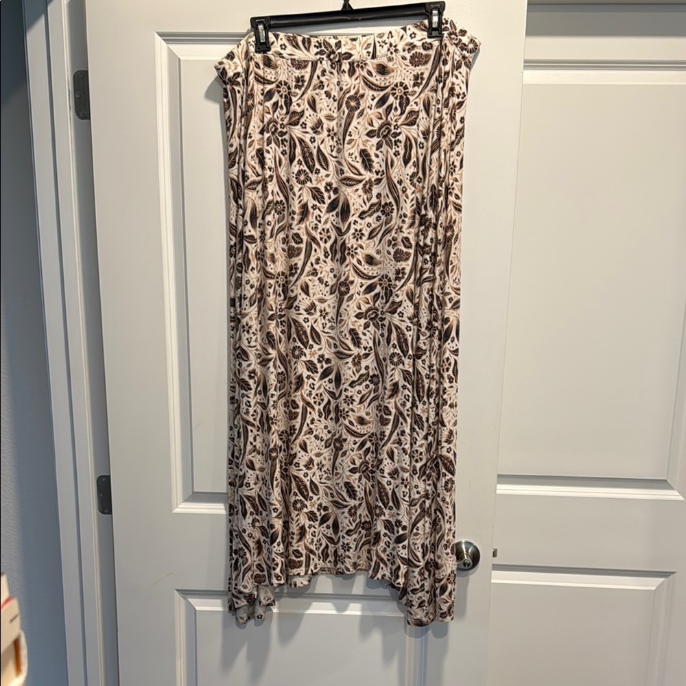 Lane Bryant 3X Floral Maxi Skirt